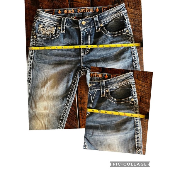 Rock Revival Buckle Audrina Mid-Rise Curvy Capri Size 27 - Picture 7 of 16